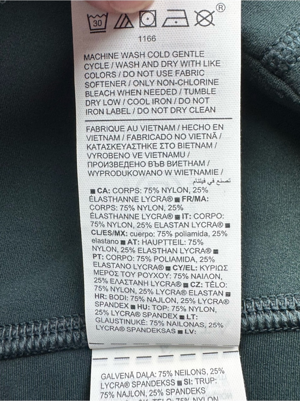 Athleta Elation Ultra High Rise Tight Leggings Women’s L Teal Green 25" Ankle - Picture 7 of 10